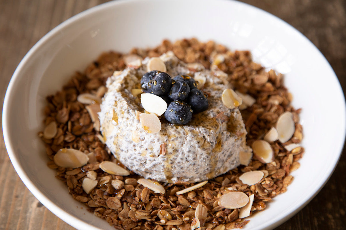 Fuel Up With Our Chia Power Bowl & Two Cheese Melt Sandwich