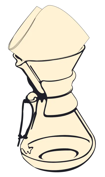 8 Cup Chemex, French Press, and Automatic drip
